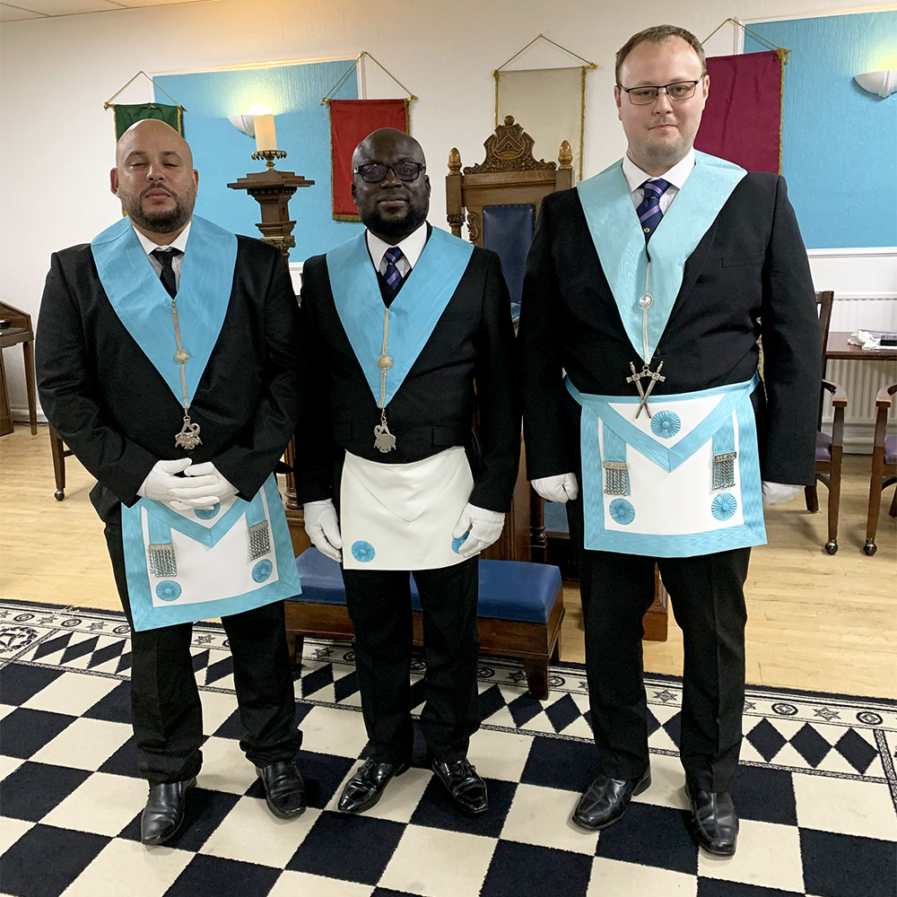 Freedom Lodge No. 5878 welcomes three new members